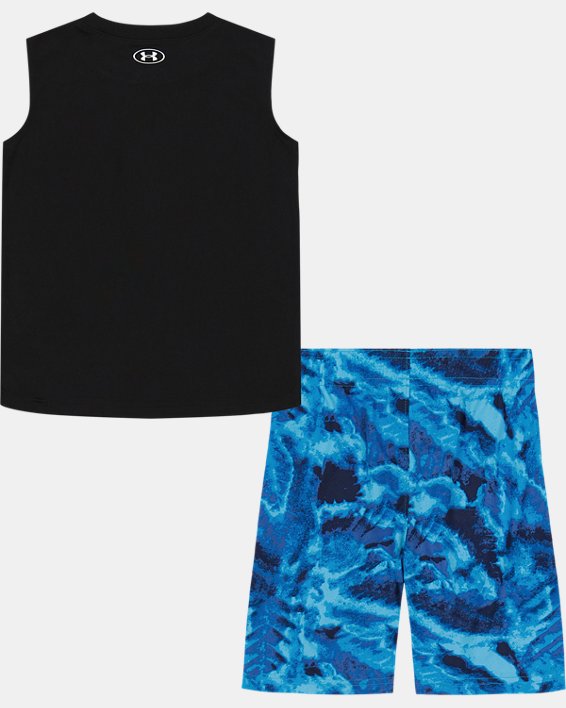 Toddler Boys' UA Acid Lake Muscle T-Shirt Set, Black, pdpMainDesktop image number 1